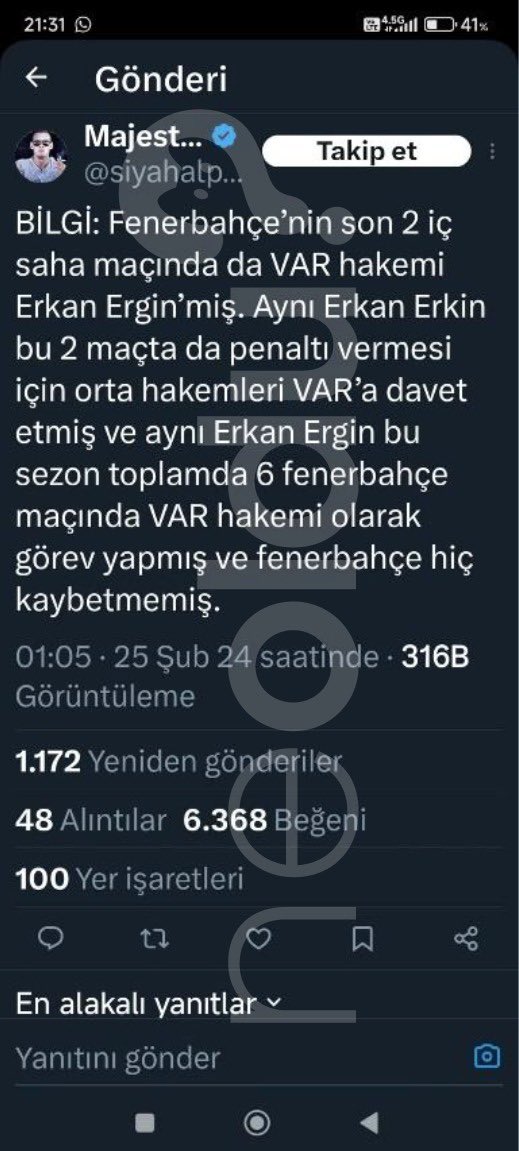 neoldu's tweet photo. #ÖZELHABER

TFF Başkanı İbrahim Hacıosmanoğlu ve MHK Başkanı Ferhat Gündoğdu arasındaki konuşmalar ortaya çıktı.

Hacıosmanoğlu, Trabzonspor'un başkanlığını yaptığı dönemde ki (2015) 3 maçın (Trabzonspor - Galatasaray, Trabzonspor - Gaziantepspor, Trabzonspor - Konyaspor) hakemlerinin listesini Gündoğdu'ya gönderdi. 

+"Liste bu operasyonu FETÖ Yaptırdı hepsini temizlemeni istiyorum."

-"Anlaşıldı Başkanım."