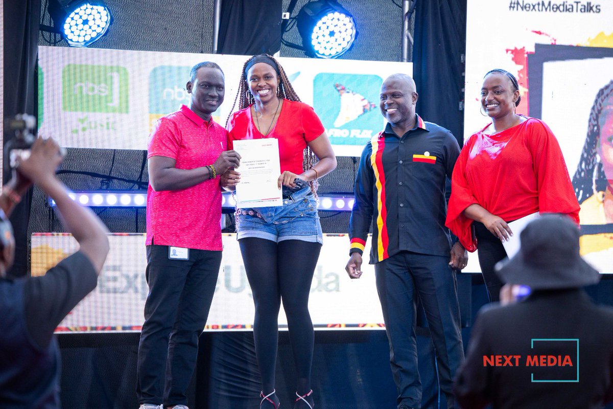 berthankunzi's tweet photo. I owe it to Jesus, my fans, and the people who played a big role in my growth so far, especially Ndamagye Isaac (MHSRIP)🥹. I pray he’s proud wherever he is. Thank you @nextmediaug @KKariisa @poshaaloyo @RonnieMcVex 🤗

#lionessonthemic #NextMediaTalks https://t.co/sptB9td9Q8