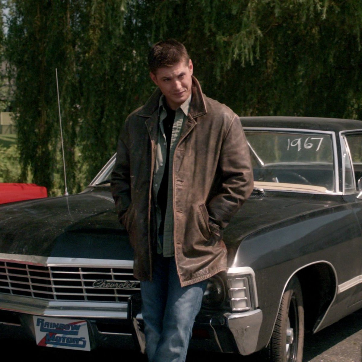 spn_aesthetic's tweet photo. John Winchester bought the Impala from Rainbow Motors in Lawrence, Kansas. The price on the windshield was $2204. https://t.co/powQFzsQmG
