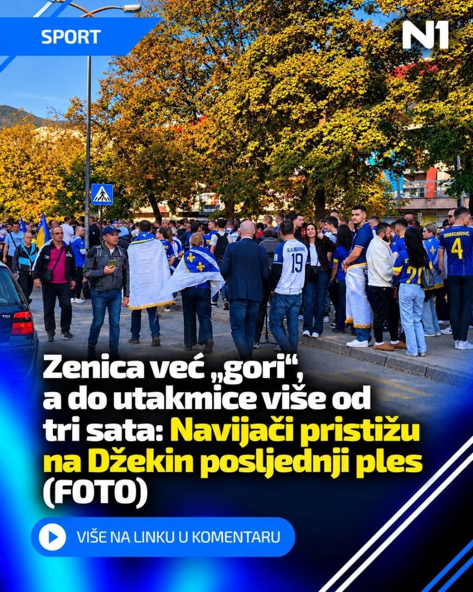 AminaSamira345's tweet photo. #Zenica gori uoči večerašnjeg meča. 🇧🇦⚜️ https://t.co/ctIEHrdRfS
