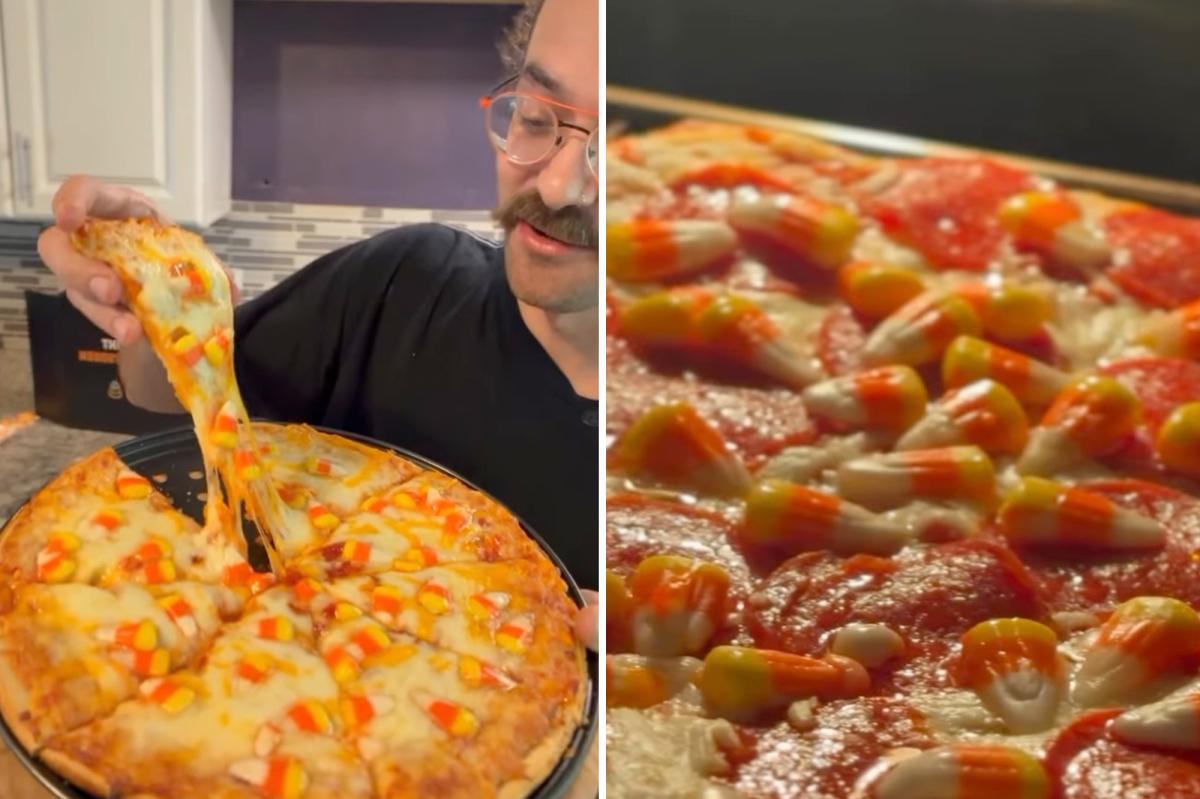 nypost's tweet photo. Famed pizza maker introduces new pie topped with controversial Halloween candy https://t.co/DIZHPGdswR https://t.co/hz2YLP9NOo