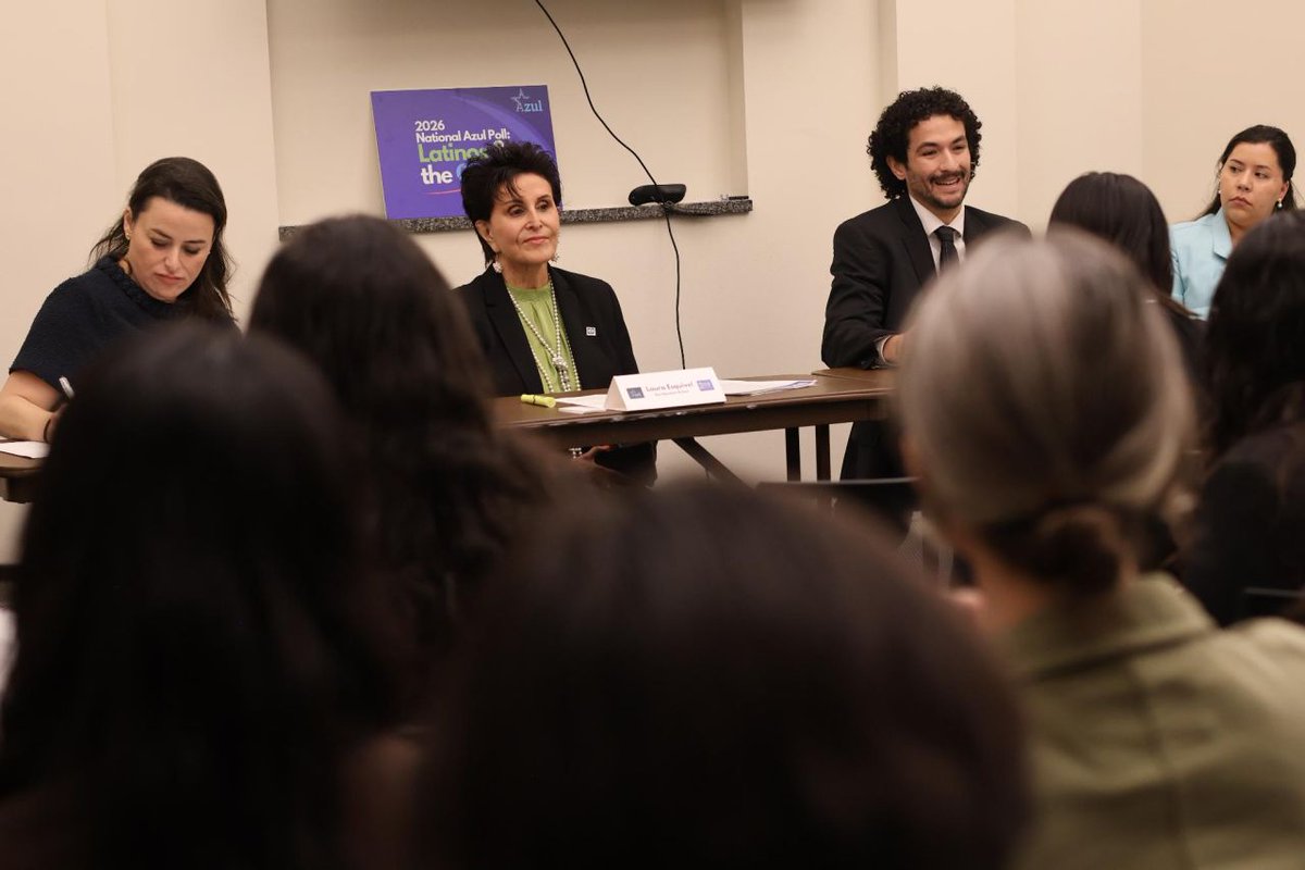 AzulDotOrg's tweet photo. Azul, in cooperation with the Congressional @HispanicCaucus, brought the 2026 National Azul Poll: Latinos and the Ocean to Capitol Hill this week for a briefing on our communities' priorities

Deepest gratitude to @RepEspaillat, Chair of the CHC, for his ongoing support &amp; work! https://t.co/J7o3Tnl1BS