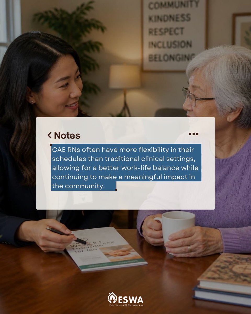 ESWAorg's tweet photo. Looking for a nursing career with purpose? 💙
As a CAE RN, you'll use your clinical expertise to support older adults, make a meaningful impact, and enjoy greater flexibility along the way.
Learn more and apply today. Link in bio.m! #hiring https://t.co/KHL6nKDfaN