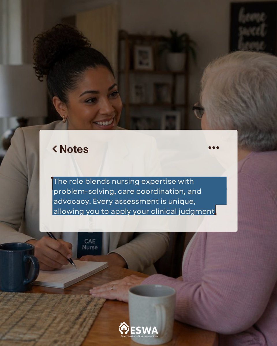 ESWAorg's tweet photo. Looking for a nursing career with purpose? 💙
As a CAE RN, you'll use your clinical expertise to support older adults, make a meaningful impact, and enjoy greater flexibility along the way.
Learn more and apply today. Link in bio.m! #hiring https://t.co/KHL6nKDfaN