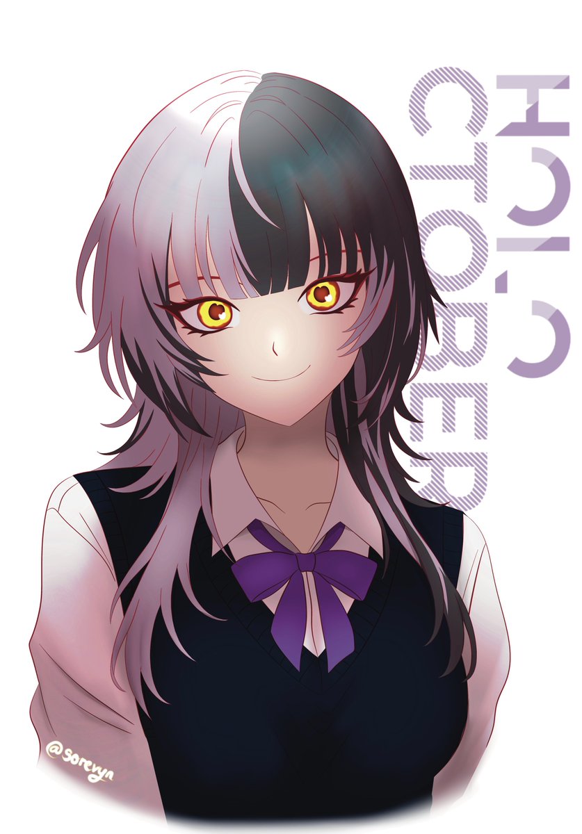 sorevyn's tweet photo. Day 02: School Uniform~
#holoctober #ShiorinSketch https://t.co/bKJ017DJdG
