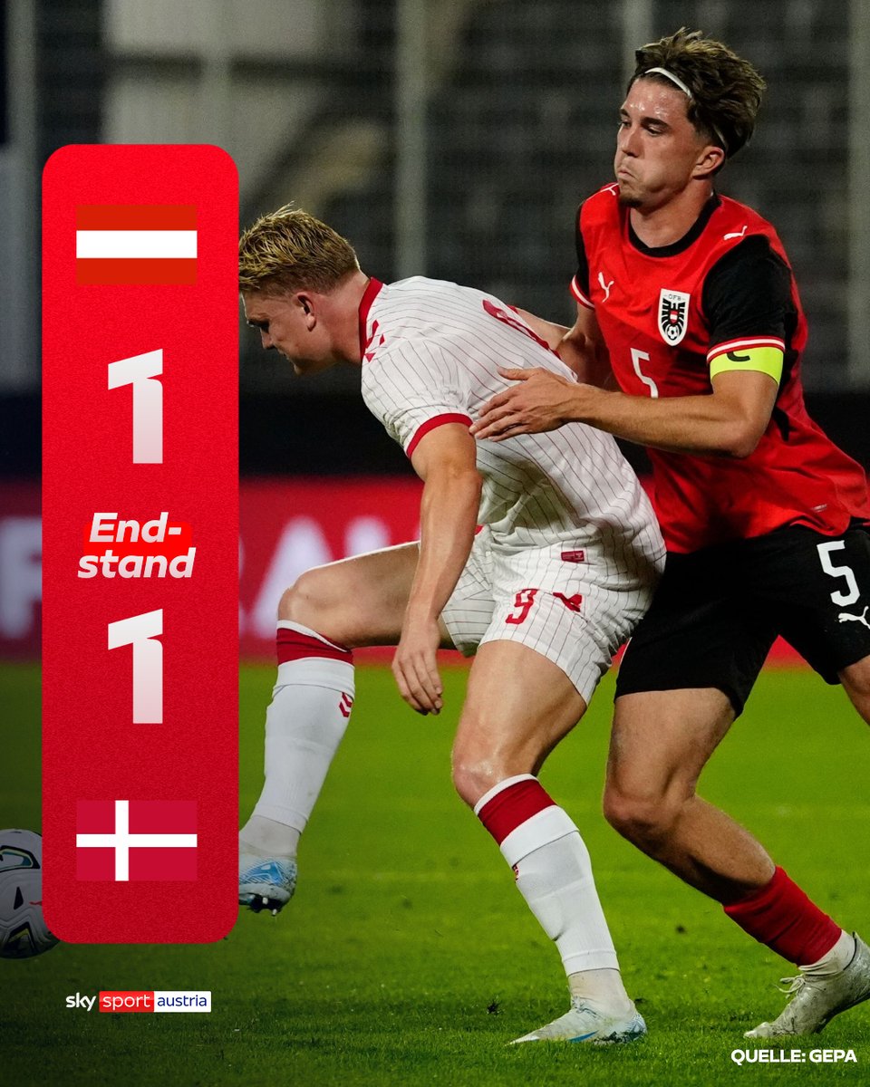 SkySportAustria's tweet photo. Trotz Chancenplus: Bitteres Remis für Österreichs U21-Nationalteam bei der EM-Qualifikation! 🇦🇹
https://t.co/a5nWsVfNV1
#EMQuali #AUTDEN #U21 https://t.co/oSc0iVBlHt