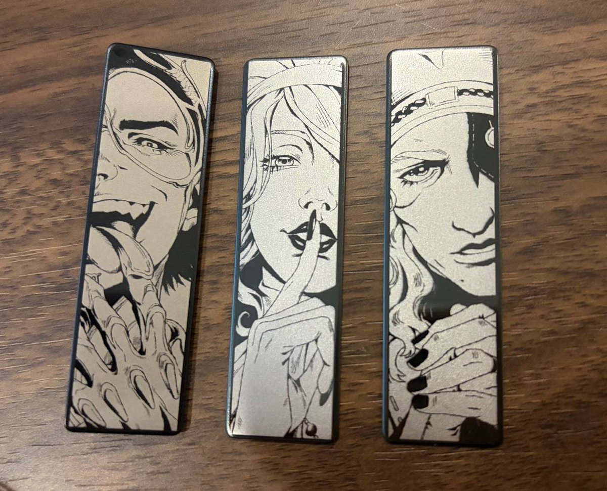 Tavyapl's tweet photo. Finally finished The Devil's Triad metal badges!
Now we wait... Can someone please tell acggoods to finally allow to sell this type of badges? rrgghrhhr https://t.co/m0SfSP6D65