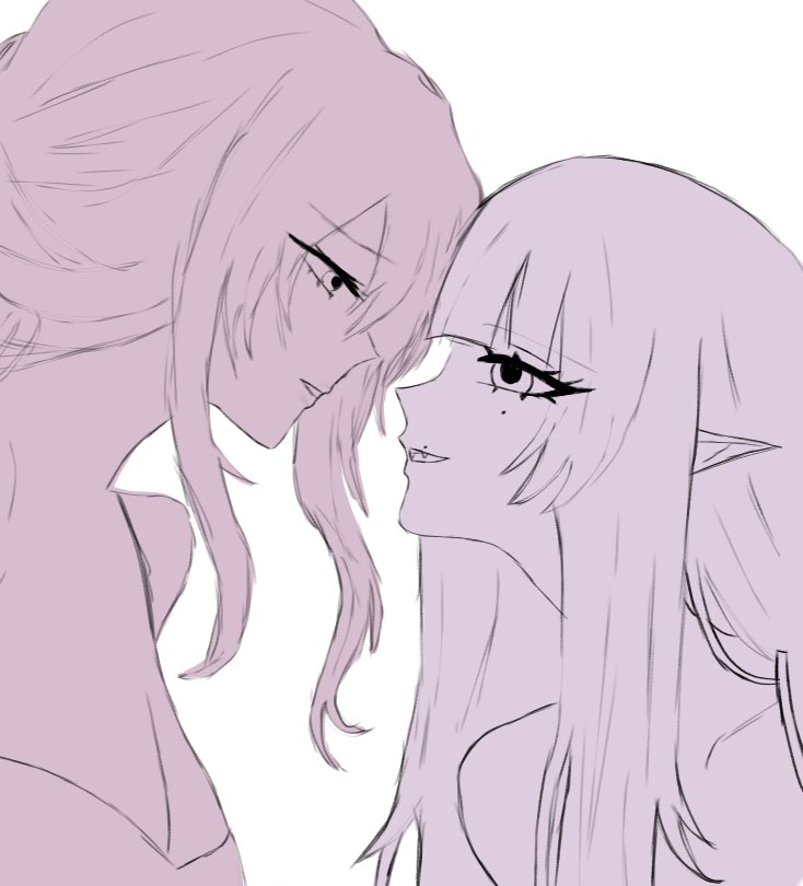 mournesia's tweet photo. [🕸️🦇] #KAFLISI #YUMETOBER day 1!! (late but shushh)

didnt really have an idea for roleswap and yea ALSO I HAVENT DRAWN IN FOREVER OKAY and im too lazy to finish it so yall only get a sketch...

#yumetwt #hsryume #riakotwt https://t.co/ZoHLMEeTNd