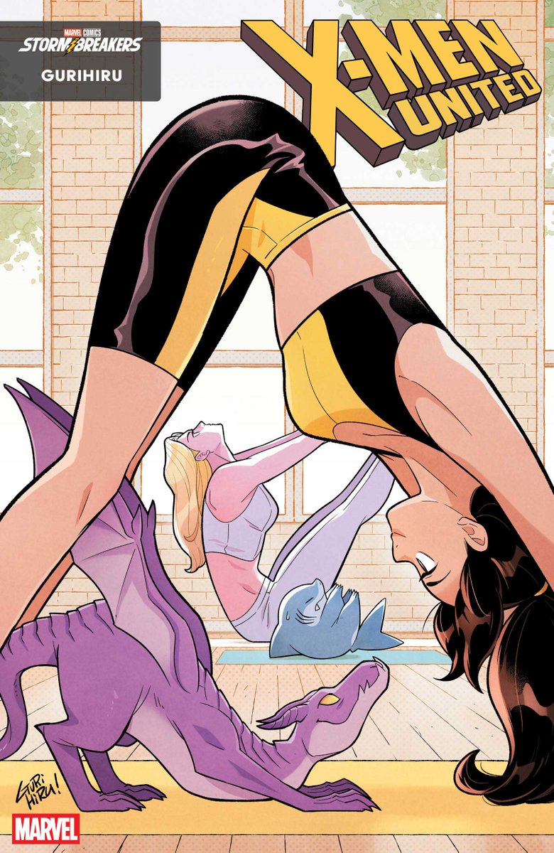 MarvelComicsHQ's tweet photo. From lifting and stretching to boxing, yoga, and aerobics, the Avengers, the X-Men, and more work up a sweat in this fun, inspiring collection. 

Covers: Geoff Shaw, Alessandro Cappuccio, Juan Frigeri, Gurihiru https://t.co/wr1CIoEBdF