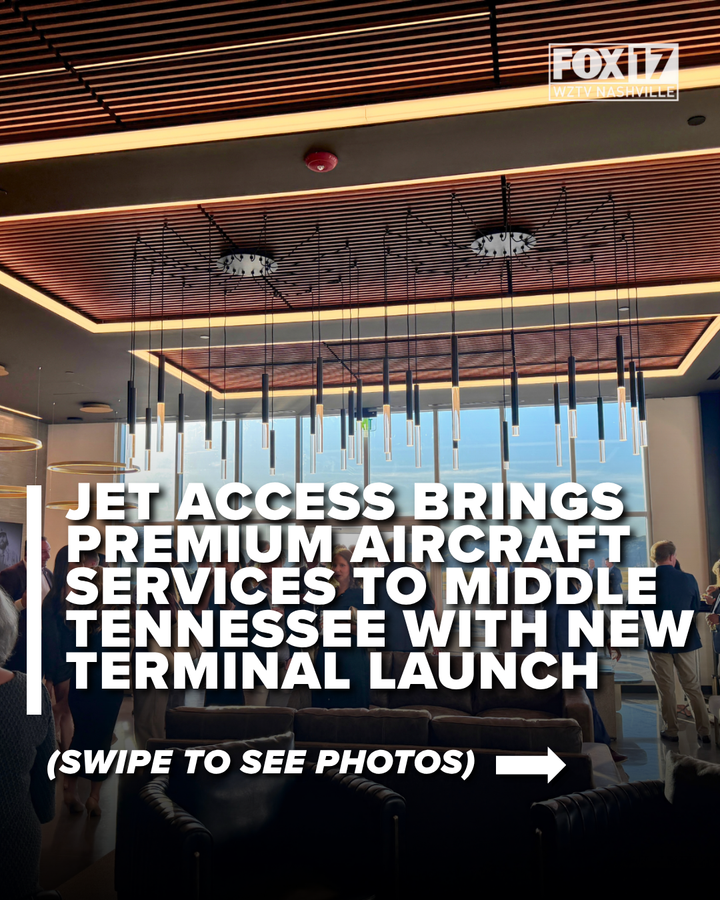 FOXNashville's tweet photo. Nashville’s John C. Tune Airport has a new option for business and private flyers. ✈️https://t.co/D0HCQMPwfM
#NashvilleNews #JohnCTuneAirport #JetAccess #Aviation https://t.co/wAIyhofVCq