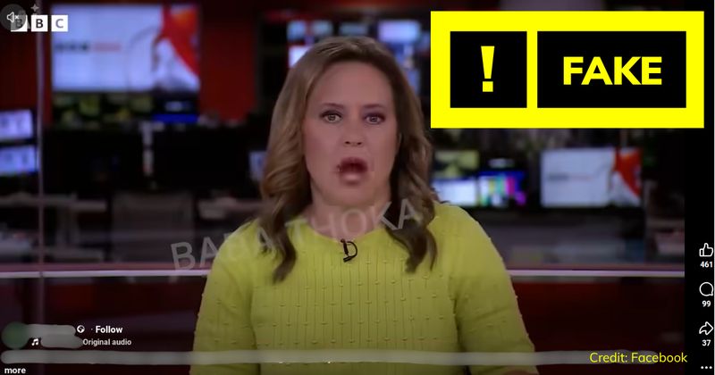 FullFact's tweet photo. A video supposedly showing a BBC News report linking an Indian passenger to an attack on a Flydubai flight where a pilot was stabbed is a deepfake.

Our fact check 👇

https://t.co/t6El22T3E6 https://t.co/foXuhrkFme