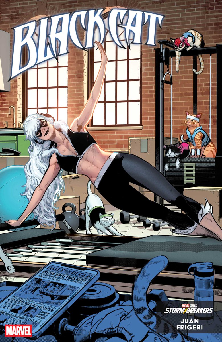 MarvelComicsHQ's tweet photo. From lifting and stretching to boxing, yoga, and aerobics, the Avengers, the X-Men, and more work up a sweat in this fun, inspiring collection. 

Covers: Geoff Shaw, Alessandro Cappuccio, Juan Frigeri, Gurihiru https://t.co/wr1CIoEBdF