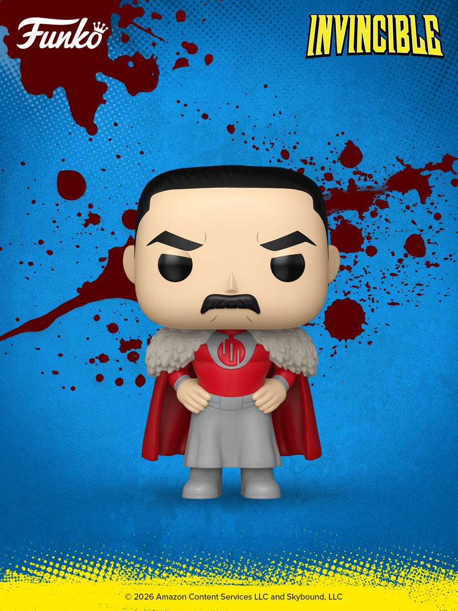 OriginalFunko's tweet photo. We could really use Invincible right about now 😅 Face fearsome new foes like POP! Thragg, POP! Conquest, and POP! Dinosaurus in your Invincible collection!

https://t.co/v7xpSLAgx1 https://t.co/CfbczQSeXv