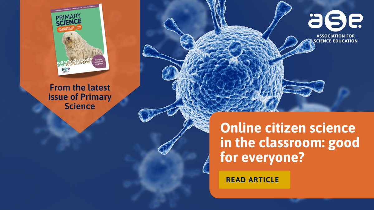 theASE's tweet photo. Can online citizen science help primary pupils see themselves as scientists? 

Patricia Smith and Kathryn O’Brien Skerry share classroom reflections in this open-access article from Primary Science 190.

Read for free: https://t.co/XNVt45gN5h https://t.co/YK2j3GJGJS