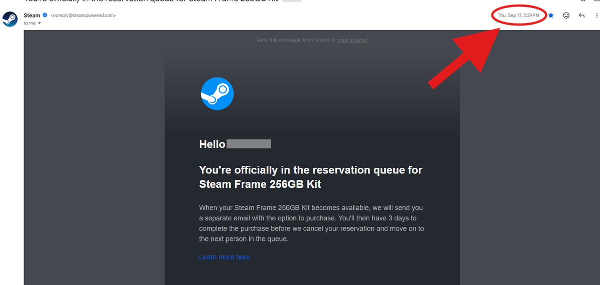 mdx_vr's tweet photo. @Steam  @valvesoftware  Still waiting on my purchase link for the steam frame after being in the reservation que for 15 days https://t.co/y9DQzUGlPT