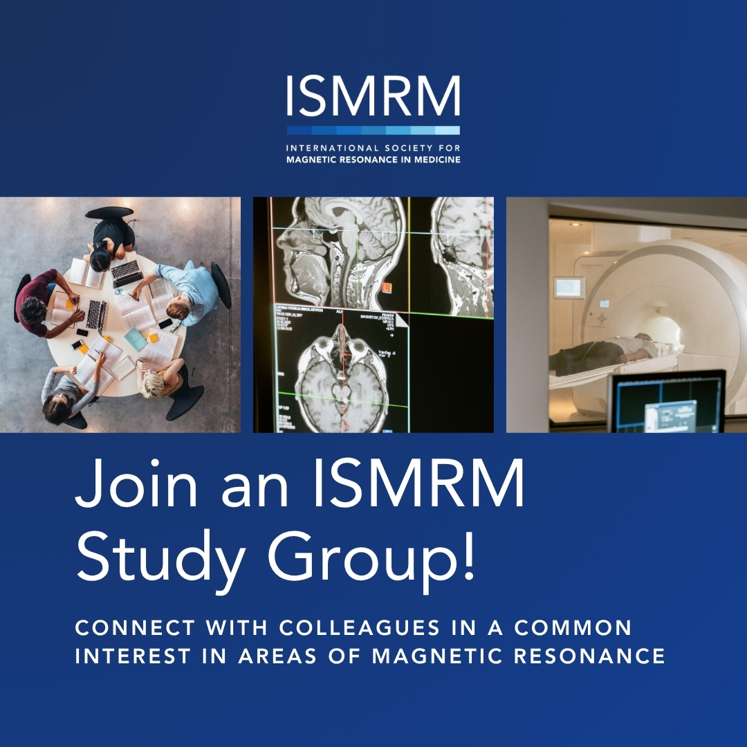 ISMRM's tweet photo. Are you part of an ISMRM Study Group?
ISMRM Study Groups connect you to fellow members with a common interest in areas of MR. With 40 to choose from, ISMRM or ISMRT members may become a member of any number of study groups! LEARN MORE: https://t.co/21LU7lepqq
#ISMRM #ISMRT #MRI https://t.co/82OhTFbiNM