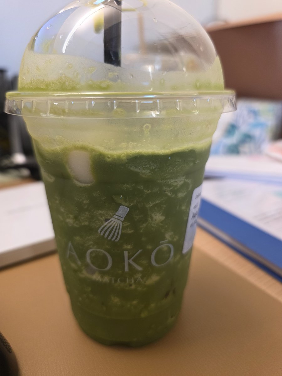 HyriskR's tweet photo. Treated myself to a matcha frappe with matcha gelato and warabimochi.

10/10 would do it again https://t.co/OdRAJpPFY4