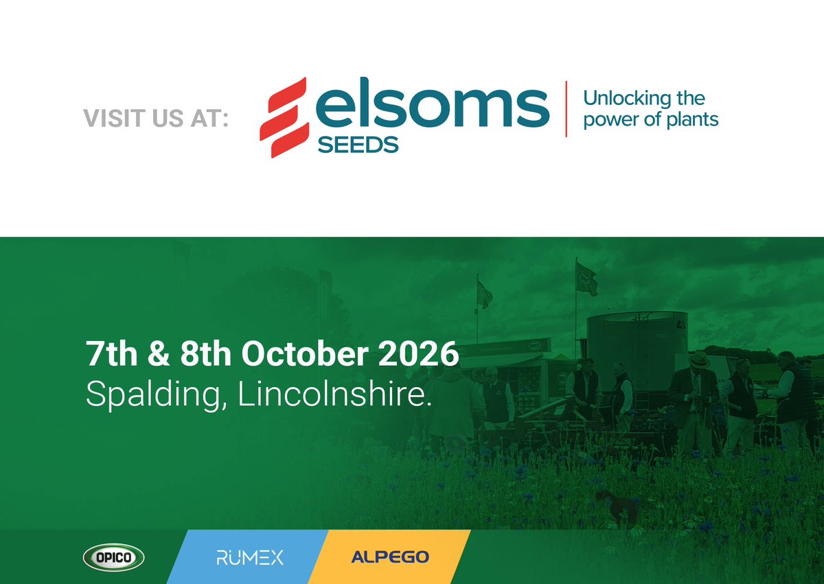 OPICOag's tweet photo. ๐ Join us next week at the @Elsomsseeds Open Days 2026!
See the Alpego INVERSA and Rumex RXF900 Spot Sprayer up close and chat with the team.
๐
7-8 Oct
๐ 8:30am-4:30pm
๐ Spalding, Lincolnshire
Register ๐ https://t.co/asjfNO2s4n
#OPICO #Alpego #Rumex #OpenDay #Farming https://t.co/PWqOIo0gPi