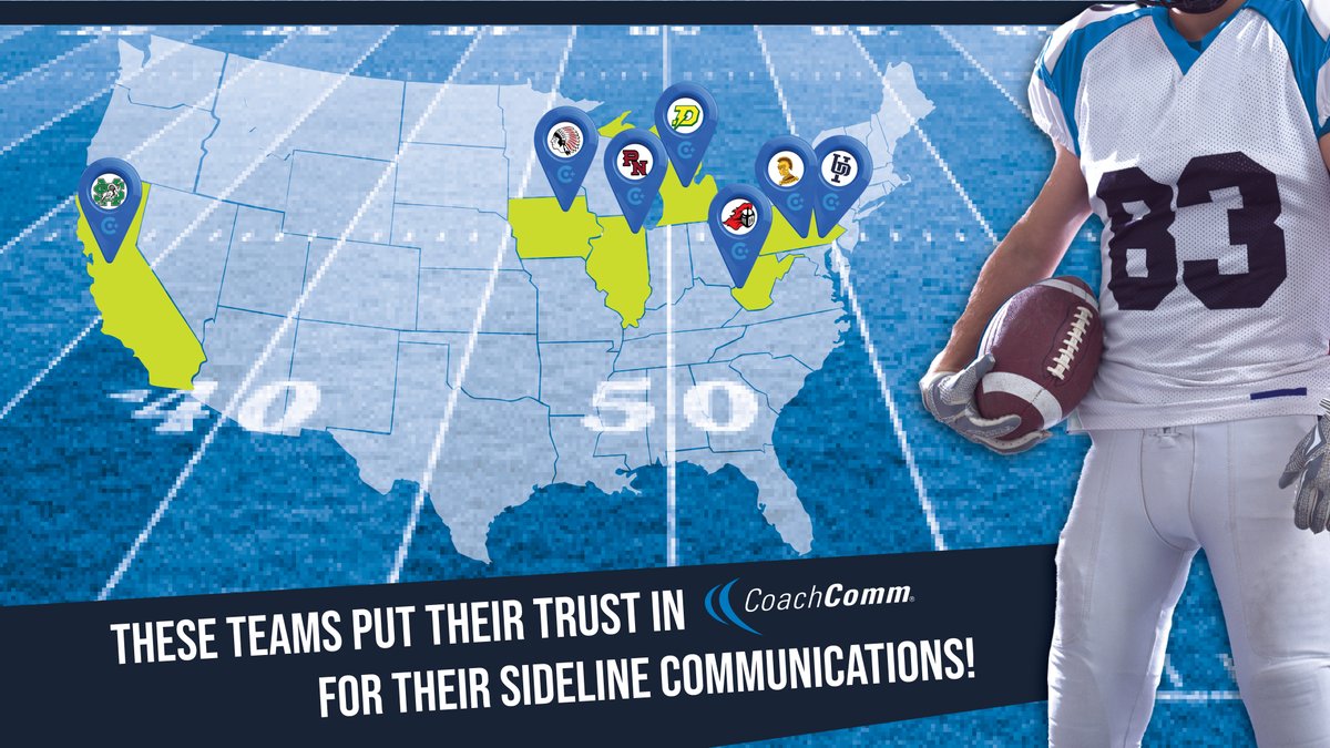 CoachComm's tweet photo. We're excited to have @PNTigerFootball, @SMRamsFB, Upper Perkiomen HS, Milton Hershey School, Point Pleasant HS, H.H. Dow HS, and New Hampton Community HS join our #football family!

Thank you for trusting us with your gameday communication! #CoachingHeadsets https://t.co/2KEVIaAMM6
