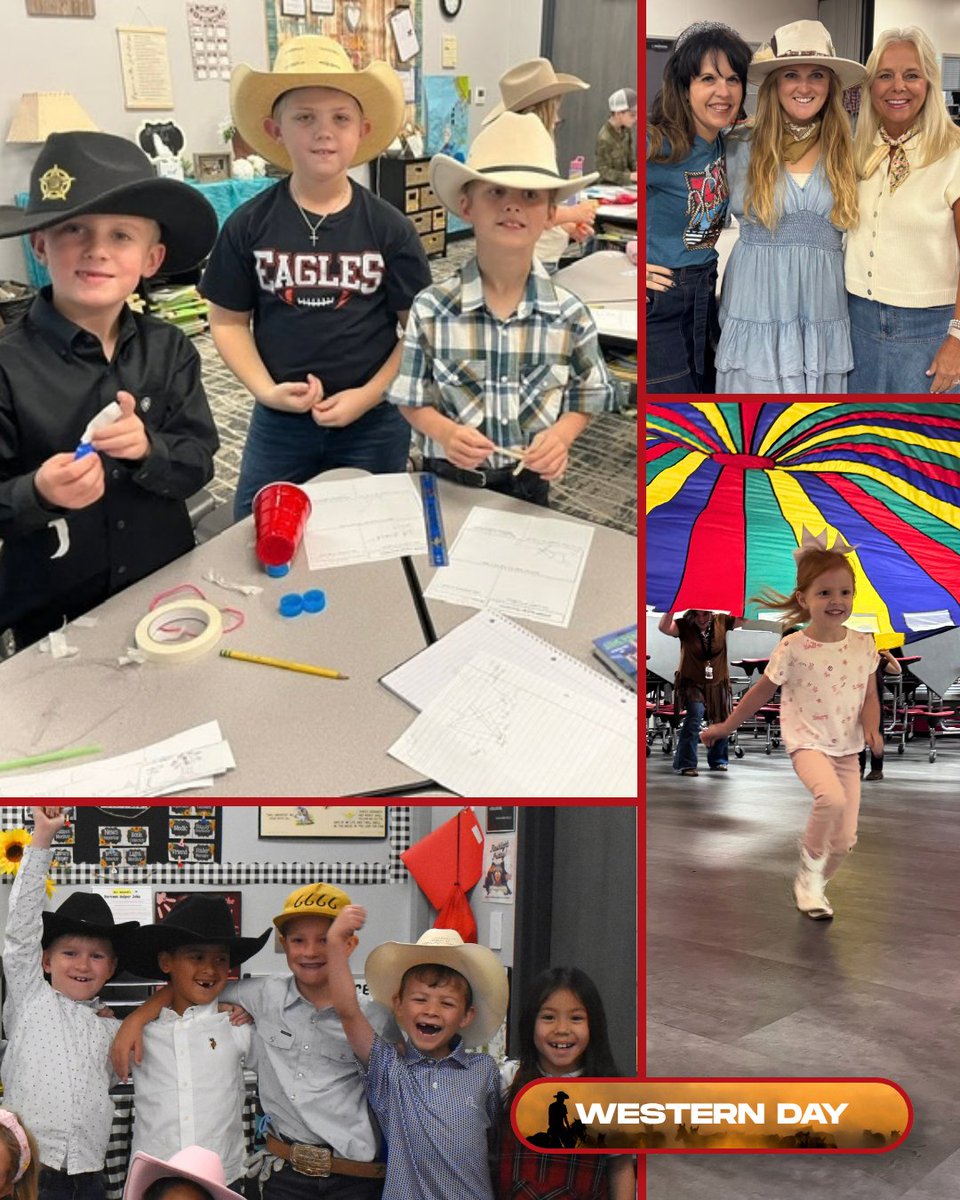 HCA_Rockwall's tweet photo. 🤠 Howdy, Eagle Nation! We had a great day yesterday in our western and PJ spirit days! 🌟

#HCALeads #RockwallTX https://t.co/hENDMh7QK9