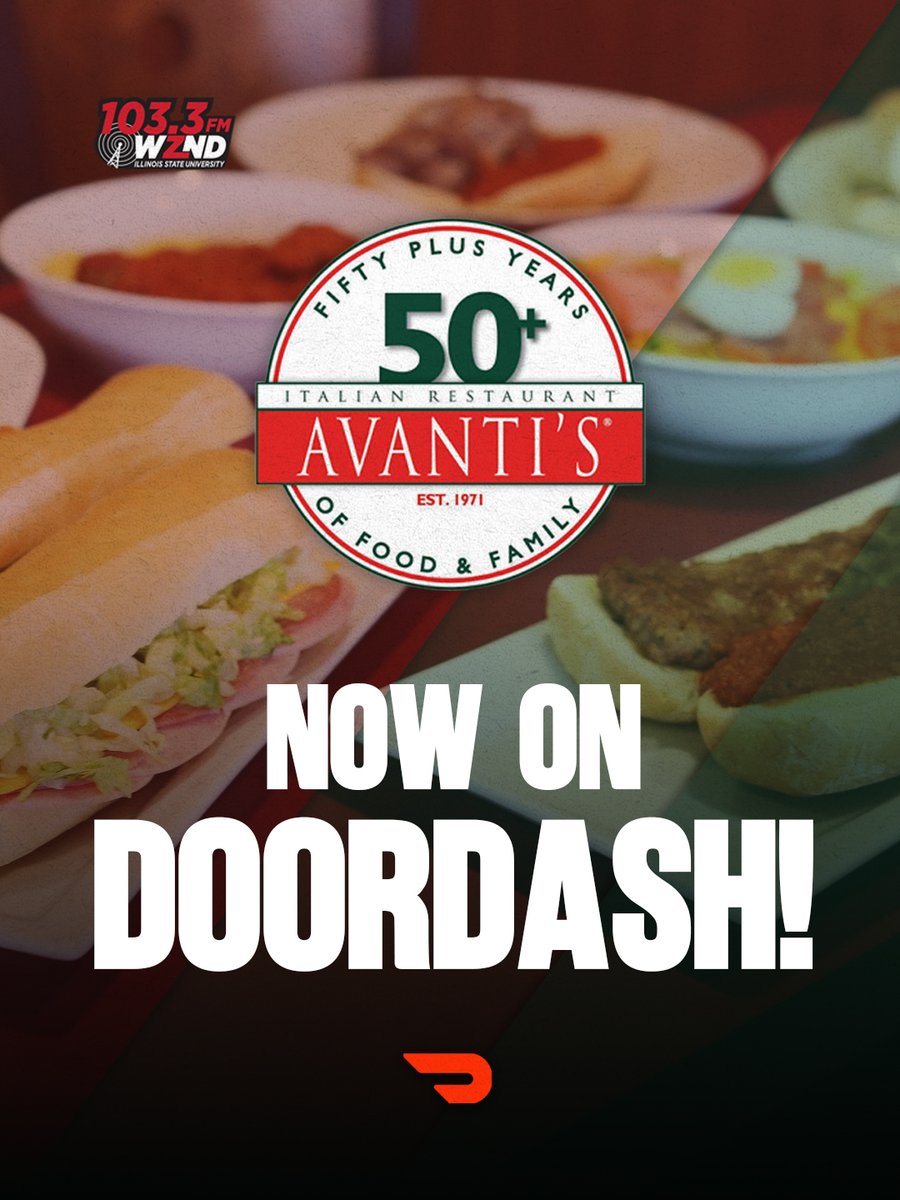 WZND's tweet photo. Order Avanti's on door dash now!!!🥪🍕

#Avantis #doordash https://t.co/wuhoVuVWhu