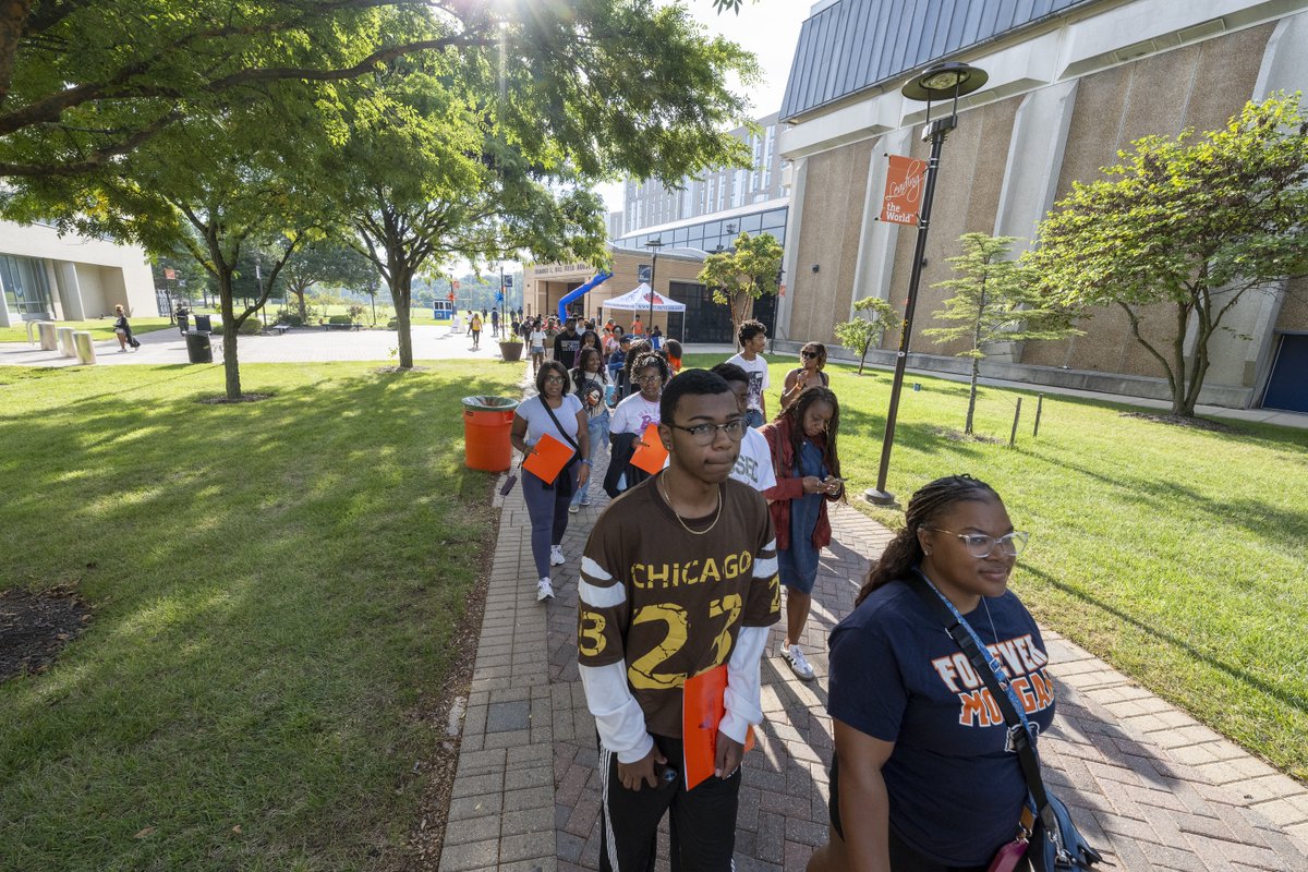 MorganStateU's tweet photo. It's nothing like the Morgan State experience! 🐻

Today, we welcomed future Bears to a glimpse of the National Treasure during our annual Fall Open House.

From campus tours and informational sessions to more, today was truly an amazing opportunity to show what Morgan State has to offer!

#GrowingTheFuture #FairMorgan