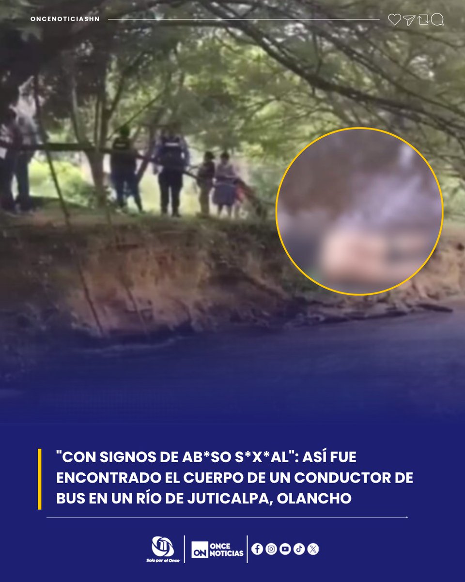 11_Noticias's tweet photo. 🚨Autoridades encontraron detalles en el cuerpo de Edgar Fiayos que estremecen 😱a los pobladores de la zona👮♂️👮🏻♀️🚨
Más detalles:👉🏼 https://t.co/j1XrA9rapC
#Olancho #ConductorDeBus #Lepaguare #SucesosHonduras https://t.co/HKSKJrM0n1