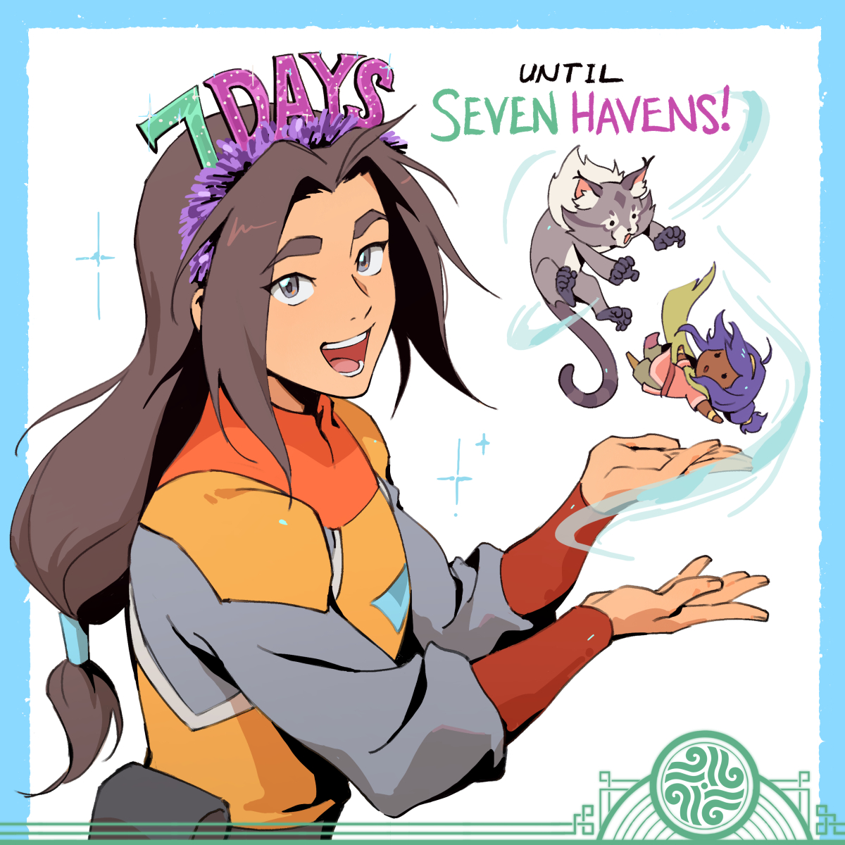 toodlingart's tweet photo. Avatar crew countdown go go gooo!! SEVEN DAYS until SEVEN HAVENS premieres on Oct 9!!!
@avatarlegends @nerdoutparamount @paramountplus #sevenhavens #avatar #avatarsevenhavens https://t.co/D6hl2qELdf