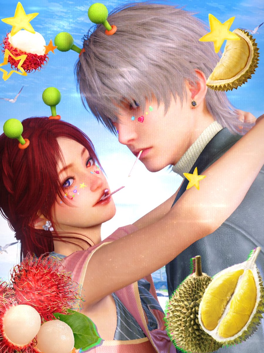 xaviersbunnyear's tweet photo. Day 3: Durian and Rambutan 😋

✨Durian Xav: King of Fruits, hard outside soft and creamy inside, deadly 
✨Rambutan PddnMc: Look prickly but is soft jelly inside, one bite and she's stuck with you... Forever 

#Xavier1016HappyBirthday
#31DaysofXavtober
#HappyOctovier #Xavtober https://t.co/wJpx9BvUSy