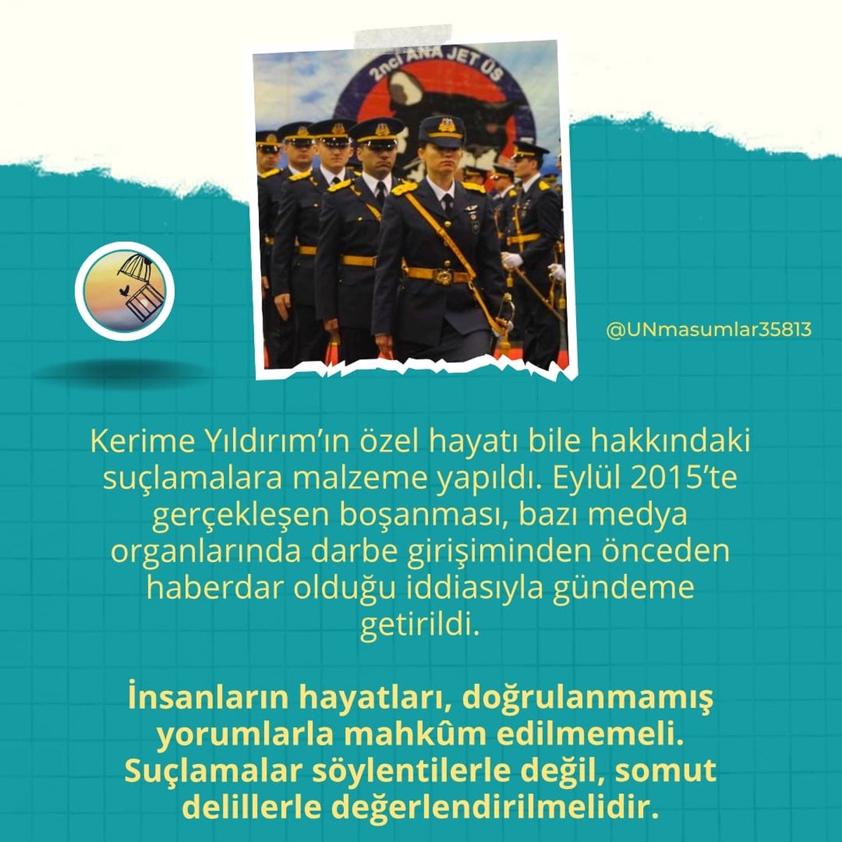 Hakk_Yolu27's tweet photo. 🔥 BUGÜN SIRA BİZDE!
Görünür olması gereken bu sese bir RT ile destek olalım mı?

​Özel hayatı karalama malzemesi yapıldı, soyut söylentilerle insanlar mahkûm edilmemeli! 

​KerimeYıldırıma SesOl https://t.co/U8SpRrQdO9