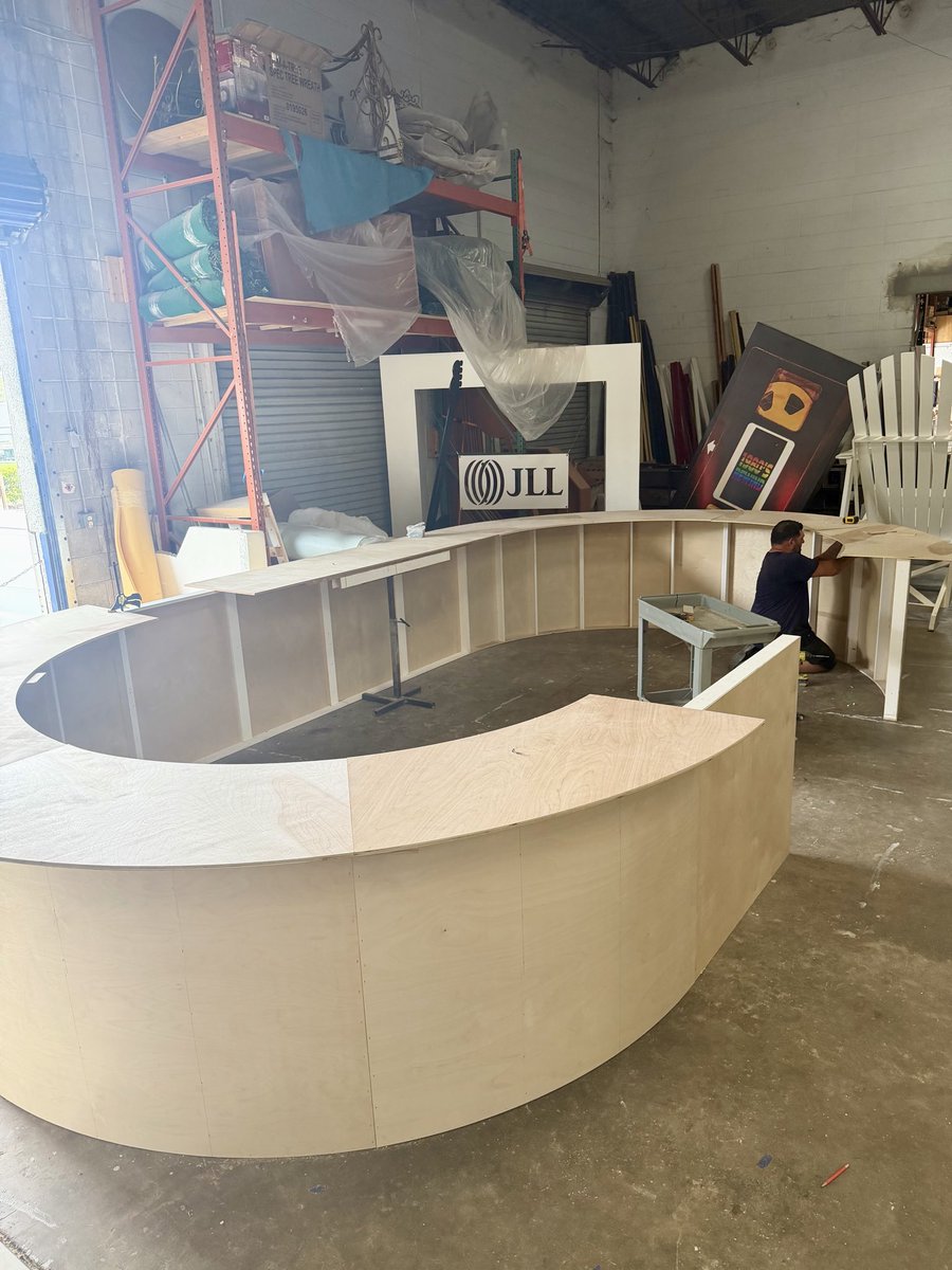 SuccessWithJake's tweet photo. Busy season for Florida events is here.

We're always building something.

Concept to creation. This bar's going to be awesome when it's done. https://t.co/wPGqEAE5y8
