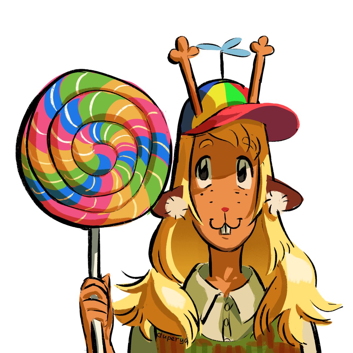 duperyo's tweet photo. Day 5 posting #Noelle with random stuff until I build up a big enough audience to post my art.
I saw you wanted to give her a huge lollipop
#deltaruneㅤㅤㅤ https://t.co/U7uaHemUAD