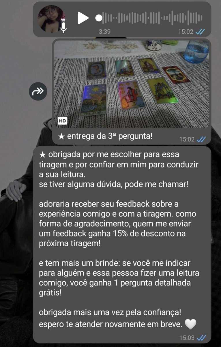 bextarot's tweet photo. ★ mais uma entrega de 3 perguntas!

minha mesa está aberta até as 17h.
se quiser perguntar algo, me chama no whats!
https://t.co/6iXRezU4w9

mesa aberta, tarô, oráculo, cartomancia, baralho cigano, loatwt, tiragens de oráculo, magias, promoção, tarot #mesaberta https://t.co/uZTiIE86CG