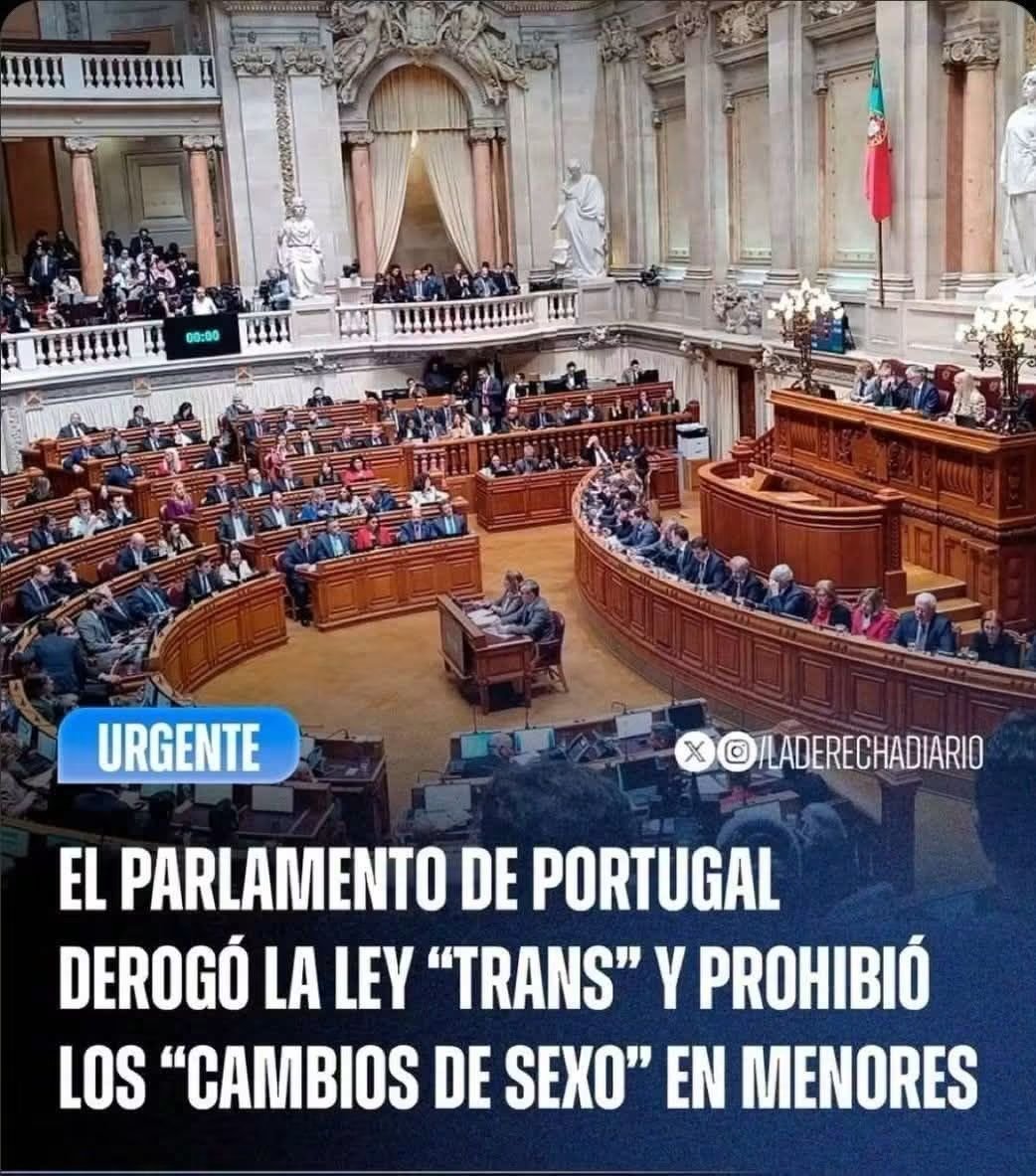 elesteve2's tweet photo. BIENNN ¿Para cuando en España?
La ley trans es una ley nefasta que borra a las mujeres y permite convertir a los menores en enfermos crónicos
mediante la hormonación y la mutilación.
El Tribunal Constitucional debe pronunciarse YA!! https://t.co/BxVsSPHZcZ