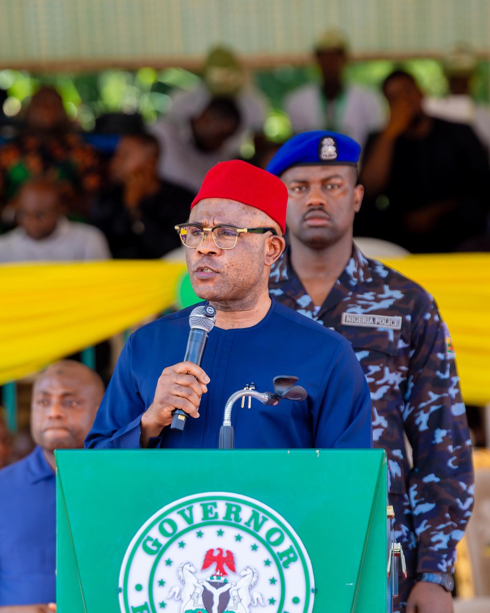 DanNwomeh's tweet photo. NEW: Governor Mbah canvasses a nation that earns patriotism of the youth, makes ‘japa’ a choice

...As 2,101 corps members are sworn in in Enugu State

Governor of Enugu State, Dr. Peter Mbah, has charged Nigerians with collectively building a nation that earns the patriotism of young people, while also making migration a choice, not an escape route.

Mbah spoke in Awgu during the swearing-in ceremony for the 2026 Batch C Stream of the National Youth Service Corps (NYSC) members deployed to Enugu State.

He stressed that Nigeria’s extraordinary youth population could only become a demographic dividend if the nation creates the education, skills, jobs, enterprise and institutions that enable young Nigerians to convert their energy and talent into productivity and prosperity, hence the essence of the NYSC beyond experiencing other parts of Nigeria.

“We often ask young Nigerians to be patriotic. But let us ask ourselves a more difficult question: How do we earn the patriotism of our young people if they feel excluded from their country's promise?

“Patriotism must be cultivated by creating a country in which young people can see a future for themselves.

“We must provide quality education; create an enabling environment for enterprise; expand opportunities; make our institutions work.

“We must build a country where merit is rewarded, hard work has meaning and dreams do not have to be exported before they can become reality,” he said.

Mbah, however, urged the youth to never forget the demands patriotism makes of them, both in good and difficult times.

“Patriotism also demands something from you. It demands that, even when the country is imperfect, you refuse to give up on its possibilities; that you criticise what is wrong without abandoning what can be made right; that you do not merely ask: ‘What can Nigeria give me?’

“but also ask: ‘What can I give Nigeria?’

“Together, we can build a country where ‘japa’ is a choice, not an escape; where our young people can travel the world without feeling compelled to abandon home.

“If you are called upon to teach, teach as though Nigeria’s future were sitting before you – because it is. And when you encounter the difficulties, do not simply ask: ‘When will Nigeria change?’ Ask the more powerful question: ‘What can I do to change Nigeria?’ That is the question of citizenship,” he emphasised.

He assured them of their welfare, safety and comfort in Enugu State, reminding them that Enugu is a state rich in cosmopolitan history, and where every citizen could attain any height he or she is capable of.

“The Government of Enugu State will continue to work with the NYSC authorities to provide a conducive, secure and supportive environment for your service. We will pay particular attention to your welfare, safety and the conditions under which you discharge your responsibilities across the state.

“But, importantly, note that you are not strangers in Enugu. Our history offers remarkable testimony. When Enugu was elevated to municipal status in 1952, Mallam Umaru Altine, a Fulani man from Sokoto, became its first Mayor.

“It tells us that in Enugu, where you come from need not determine how far you can go; that belonging is not always about birthplace; that citizenship is also about contribution,” he assured them.

Speaking earlier, the NYSC State Coordinator, Mrs. Oluwakemi Awolola, on behalf of the Director-General of the agency, Brigadier-General Olakunle Nafiu, said a total of 2,101 corps members had been registered under Batch C, and thanked Governor Mbah for improved welfare of Corps members and for making their environment conducive and safe.

“I am pleased to report that a total of 2,101 prospective corps members, comprising 983 males and 1,118 females, have been successfully registered for the 2026 Batch ‘C’ Stream/Orientation Course in Enugu State. Their level of cooperation, enthusiasm, and willingness to participate in camp activities have been commendable.

“We remain