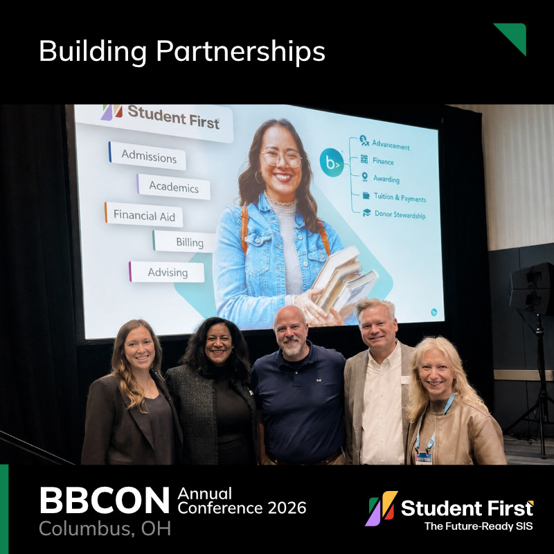 StudentFirstSIS's tweet photo. BBCON 2026 has wrapped, and we're still thinking about everyone who stopped by our booth in Columbus this week. We're already looking forward to where we'll show up together with Blackbaud next.

For more info, see the first reply👇🏽

#StudentFirstSIS #HigherEd #bbcon https://t.co/LEiAh8E6uy