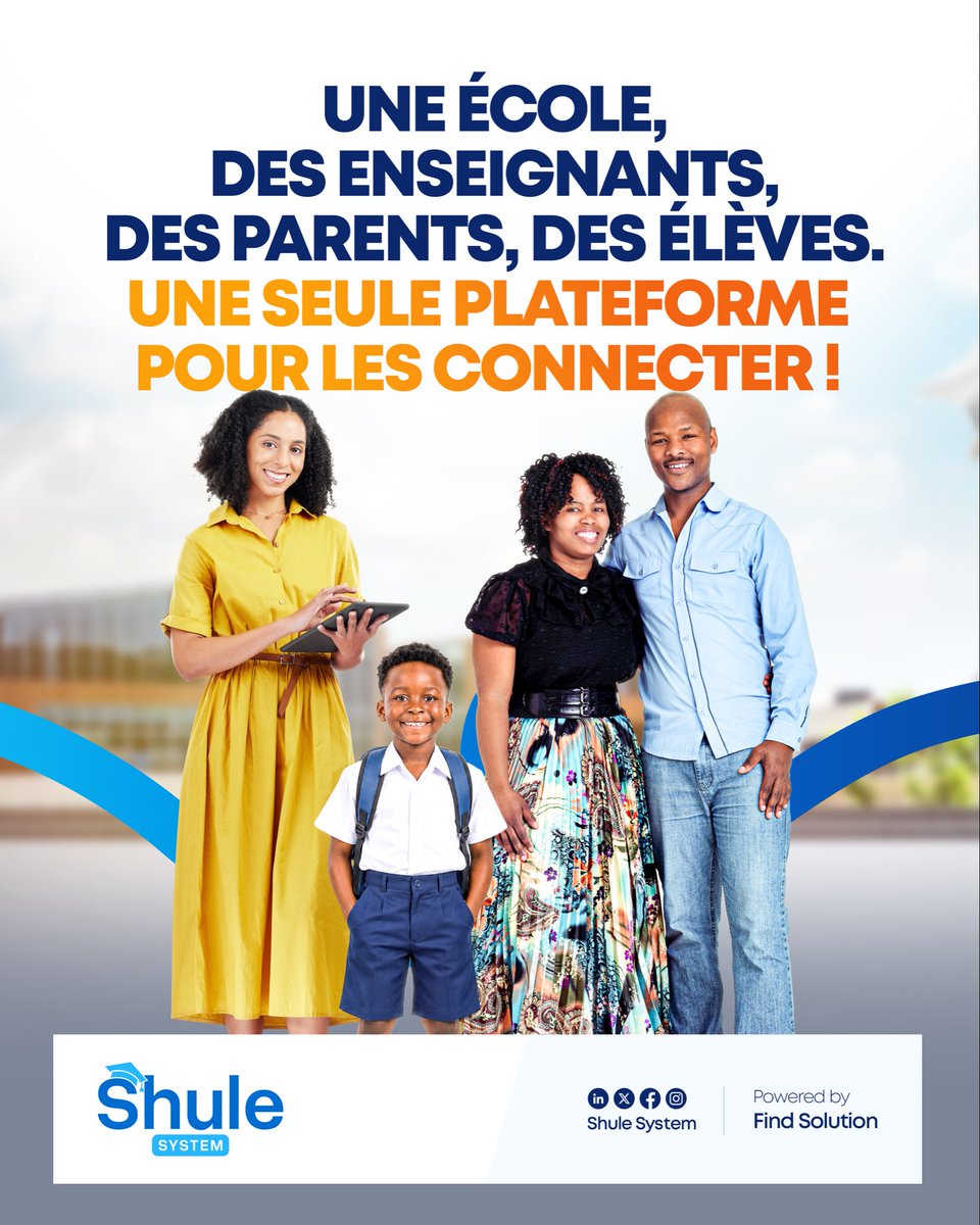 ShuleSystem's tweet photo. Et si toute une école pouvait être connectée au même endroit ? 

C’est exactement ce que permet Shule System, solution numérique pensée pour simplifier la gestion des établissements scolaires ! 

👉🏾 Découvrez son fonctionnement sur https://t.co/hej4Q3UOa5

#ShuleSystem #EdTech https://t.co/ZIoozR18PW