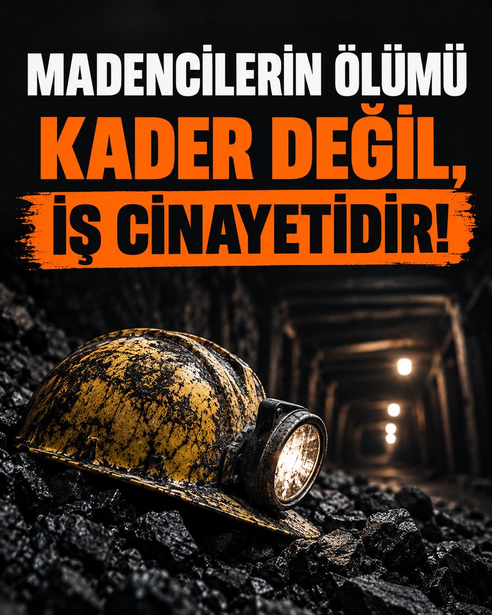sendikatobsen's tweet photo. MADENCİLERİN ÖLÜMÜ KADER DEĞİL, İŞ CİNAYETİDİR!

Manisa’nın Soma ilçesinde bir maden ocağında meydana gelen göçükte yaşamını yitiren madencilerimize rahmet, ailelerine ve tüm maden emekçilerine başsağlığı diliyoruz. Yaralı kurtarılan emekçilere acil şifa diliyoruz.

301 madencimizi yitirdiğimiz Soma Katliamı’nın üzerinden yıllar geçmesine rağmen değişen hiçbir şey yok. Denetimsizlik, taşeronlaşma, güvencesizlik ve kâr hırsı; maden emekçilerini hâlâ ölüme gönderiyor.
Ölüm madencinin fıtratı  değildir! Alınmayan önlemler ve sermayenin kâr düzeninin sonucu madenciler ölüme gönderilmektedir.

Patronlarının kârı için emekçinin canını hiçe sayan,patronun her zaman aklandığı bu düzene karşı susmayacağız. Devletin görevi patronların kârını güvence altına almak değil, işçinin yaşam hakkını güvence altına almaktır.
Soma’da ve tüm maden iş cinayetlerinde sorumluluğu bulunan patronlar, kamu görevlileri ve denetim mekanizmaları yargı önünde hesap vermelidir.

BİR KAZA DEĞİL, İŞ CİNAYETİ

TÖBSEN YÜRÜTME KURULU
