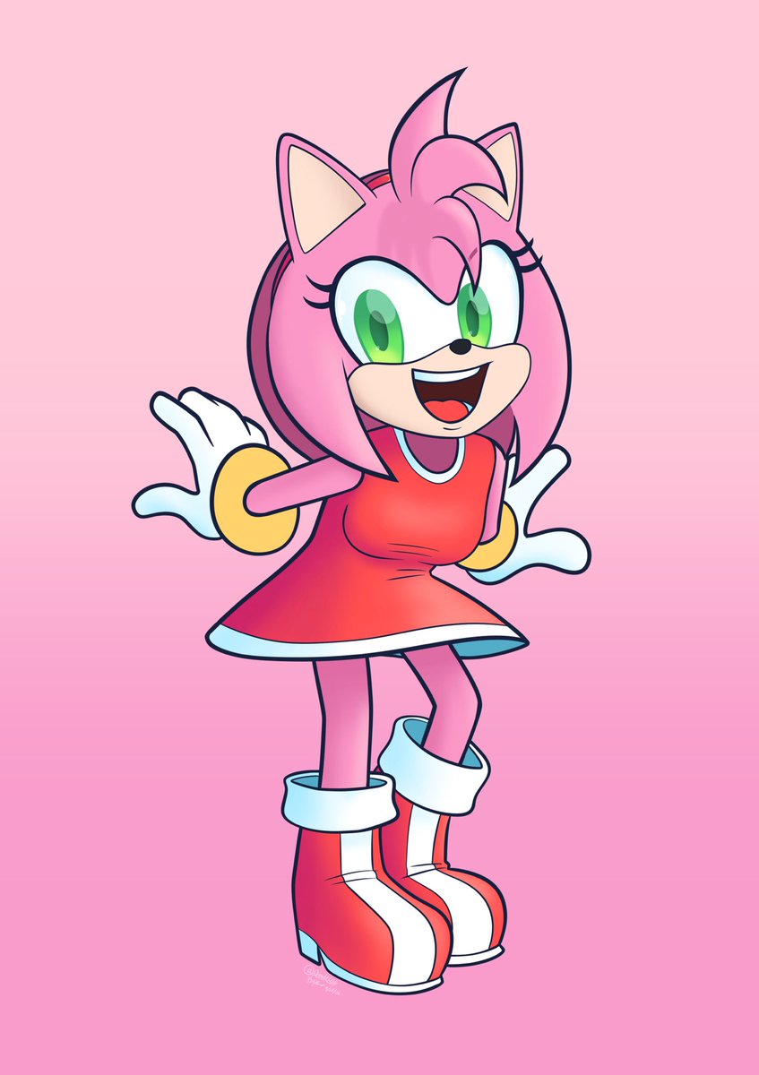 DoovieGuy's tweet photo. I don’t think I ever posted the finished version of this Amy Rose drawing, so here it is. 😋

#amyrose #AmyRosefanart #sonicthehedgehog #sonic #art #digitalart #fanart https://t.co/hFk6NIV9H2