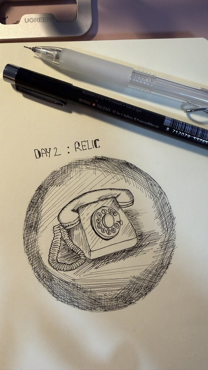 _mowei's tweet photo. Today has been a very busy day, but I didn't give up 🫠 

Day 2: Relic
#ink #inktober2026 #inktober52 #inktoberRELIC https://t.co/pwNACW8L8v
