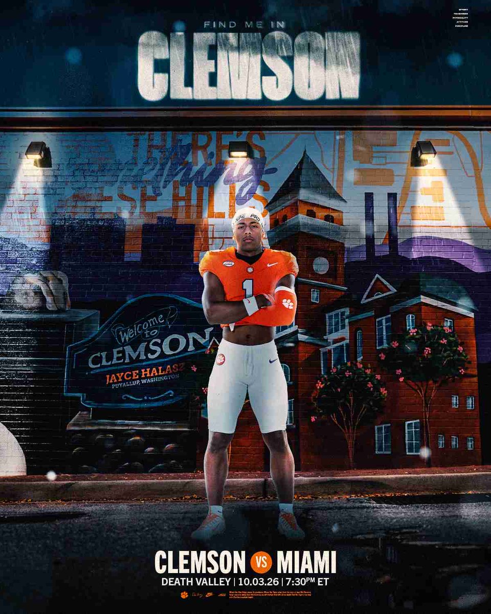 JayceHalasz1's tweet photo. Tiger fans i’ll be in Death Valley this weekend!! Where y’all at?! #Clemson #DeathValley @ClemsonFB https://t.co/nvDy5Ndglm