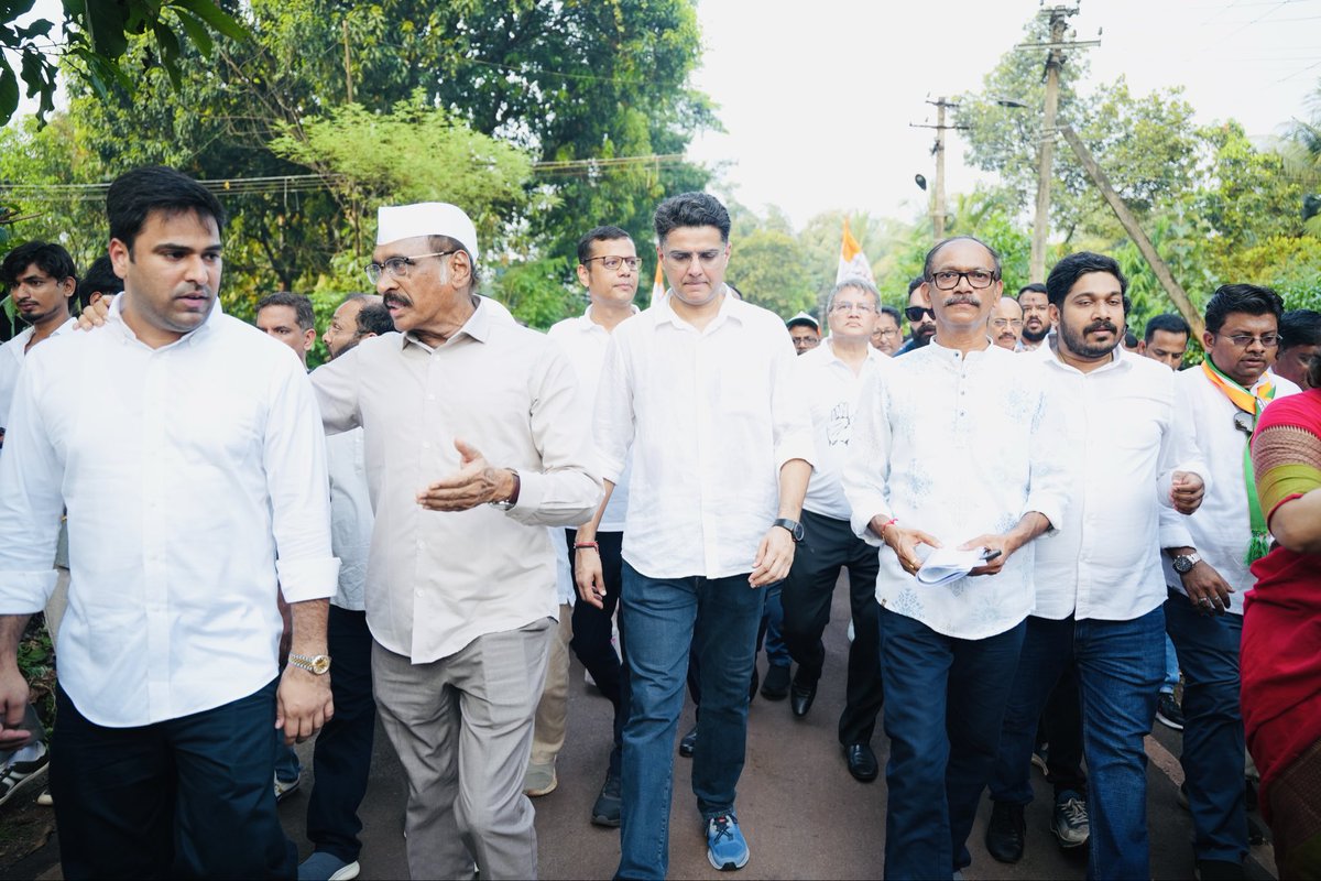 varunchoudhary2's tweet photo. Goa wants a change! 
Joined the Goy Rakhann Yatra at Sanquelim today, the voice on ground is clear that winds are with the Congress in Goa. @SachinPilot @Manikrao_INC @girishgoaINC @Yurialemao9 @DrAnjaliTai https://t.co/UkwtOGSfzz