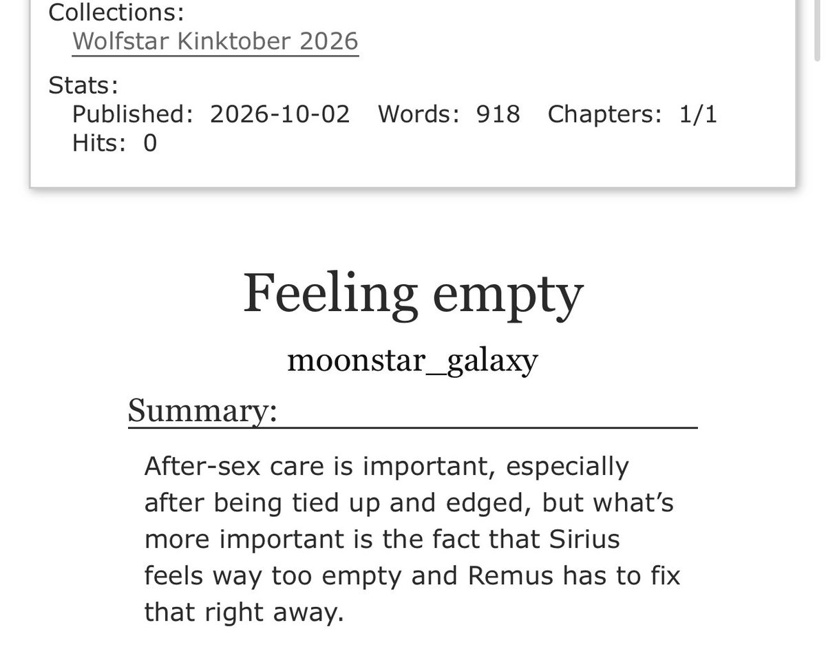 amrimalec's tweet photo. just got even more appreciative of fic writers, especially smut writers, omg this is nerve wrecking!

Day 2: Just the tip

#wolfstarkinktober26 @wolfstarkinktob https://t.co/wUccDHE7Ag