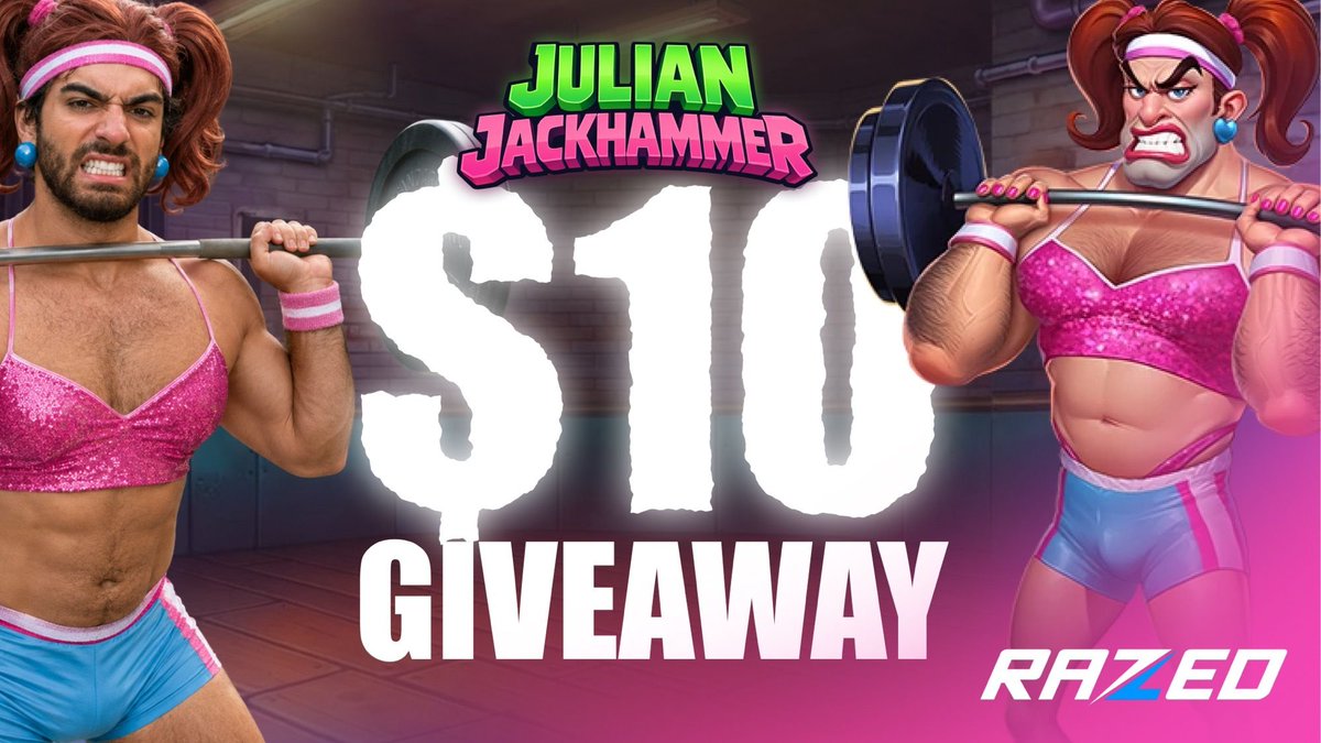 JulianJackhamer's tweet photo. GIVING AWAY $10 NOW 🚨 

to enter 🎟️
1️⃣Like &amp; RT 
2️⃣Follow @JulianJackhamer + @Razedcom 
3️⃣Drop your $SOL wallet👇 https://t.co/EmyNYAZ8re
