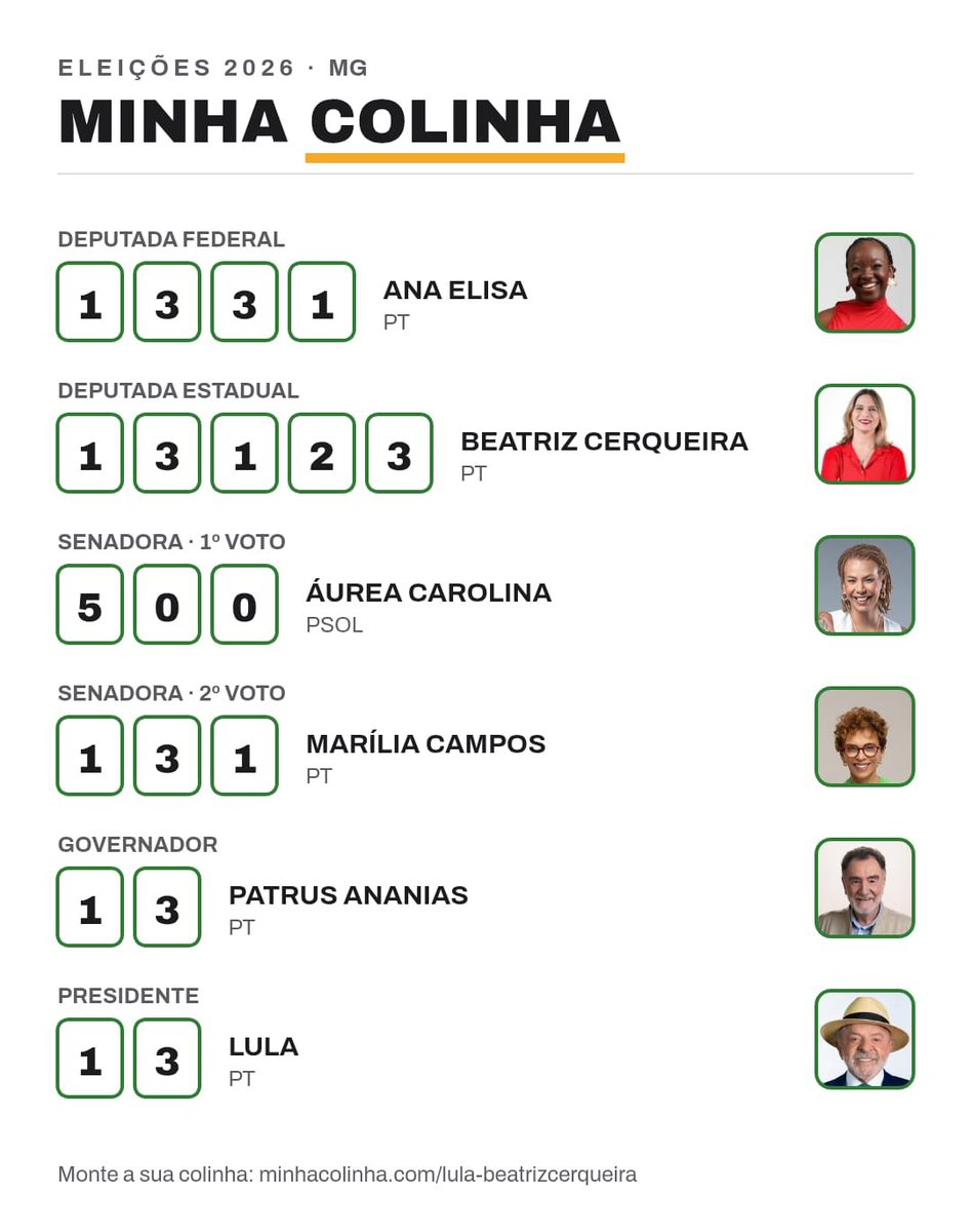 lobosterriveis's tweet photo. decidi hoje a deputada estadual então minha colinha pra MG ficou assim https://t.co/4SYuW2tpVw