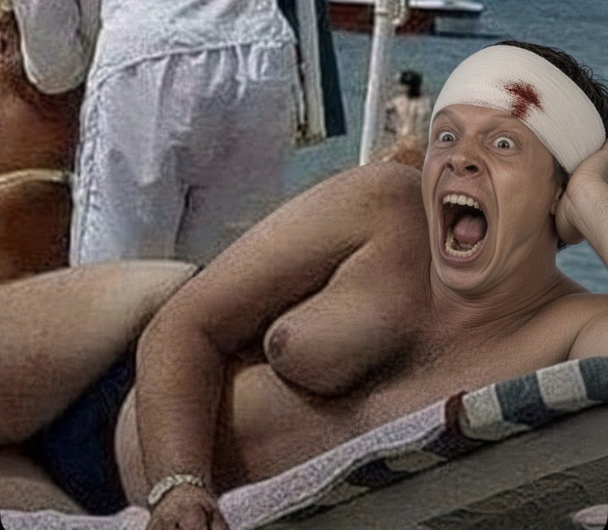 Wcpimp's tweet photo. @masterofgayops @ONLYTHEBRAVE_ @freedomslunch @EthanVanSciver All Melt Bahr will do is report mean-comments to Elon! π€¦π»ββοΈ heβs a mangled vagina and has breasts like a woman! π¨ #Mattbahrwasright #Mattbahrhasbreasts #comicsgate #NuCg #Wcextremebullying https://t.co/PSPqCIOdAY