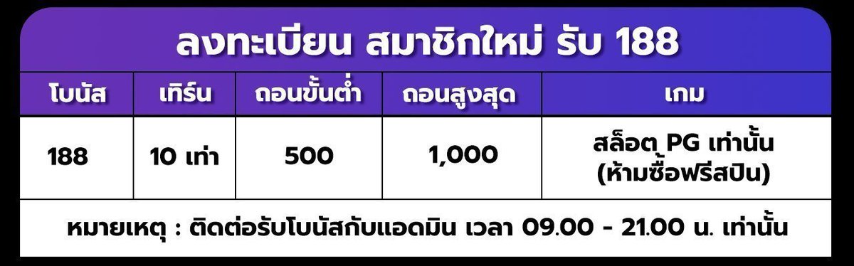 B19527300's tweet photo. #เครดิตฟรี188 

✨เครดิตฟรี 188 ทำ 10 เทิร์น ถอนได้สูงสุด 1000 บาท กดรับเองหน้าเวบ

https://t.co/3kvgccWwRK https://t.co/FpxSco5cHj
