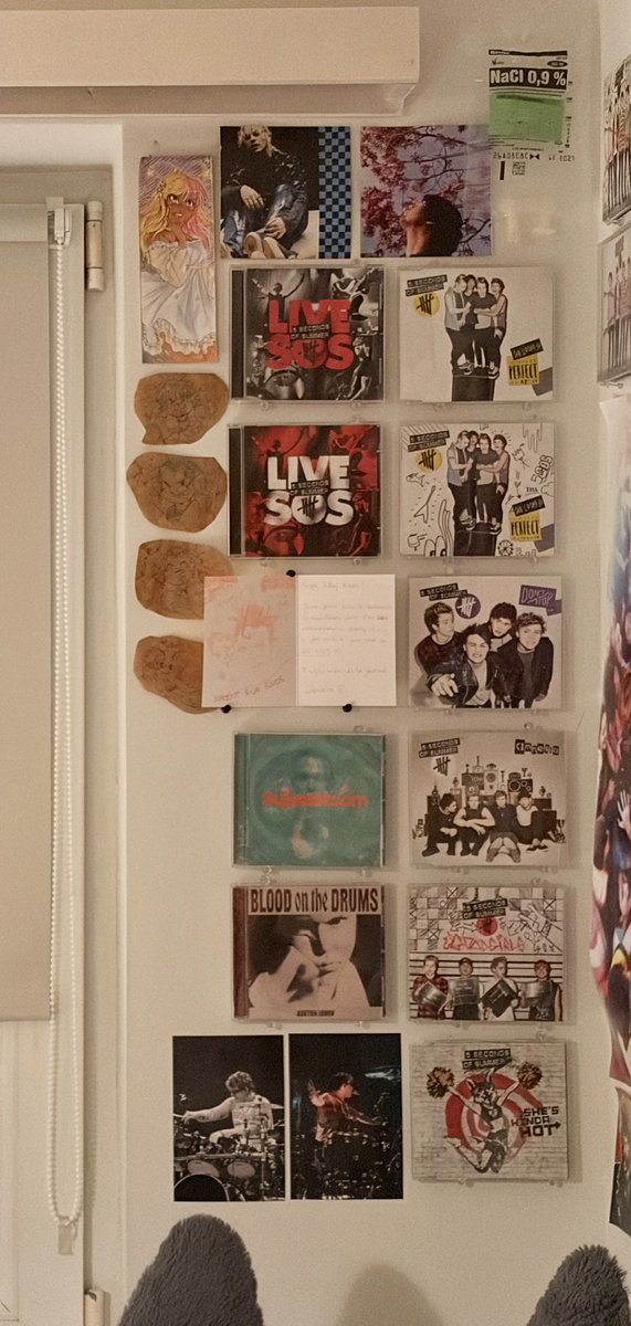 Kamemyl's tweet photo. occasional 5sos wall update because why not https://t.co/2xi3ufD19m