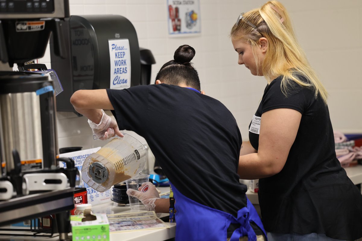 MidwayISD's tweet photo. Love this! Midway High School's on-campus coffee shop, Red, White &amp; Brew, is giving special education and hospitality students real-world experience—taking orders, handling money, and serving with pride. Inclusive education done right.
 
Watch Full Story: https://t.co/Mk4oCOqAkp https://t.co/DZ0vvKDx9K