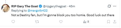 margotb422's tweet photo. u could have just not commented, since we've never interacted lmao https://t.co/E34x53gPwl